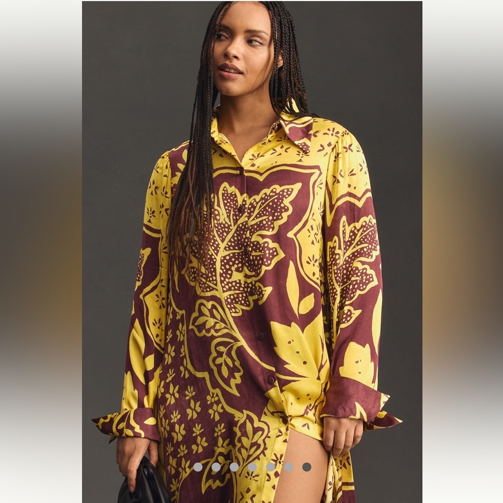 Anthropologie
Corey Lynn Calter Long-Sleeve Printed Shirt Dress Size XS NWT - Picture 10 of 13
